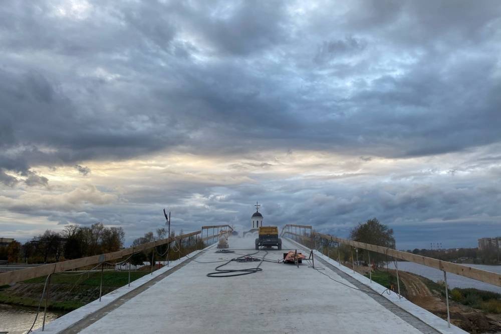 В Твери возведение моста через Тьмаку выходит в финальную стадию