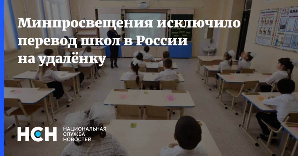 Минпросвещения исключило перевод школ в России на удалёнку