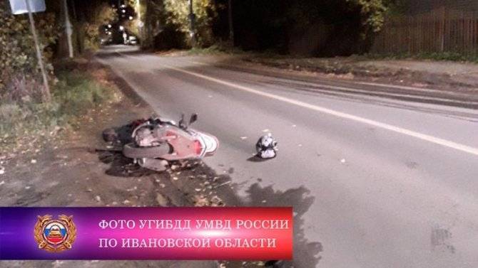 Пьяный водитель мопеда пострадал в ДТП в Иванове