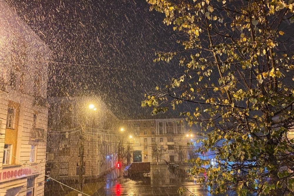 Опубликованы первые снежные кадры из районов Тверской области