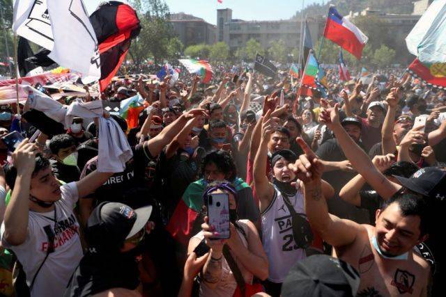 В Чили 25 тыс. человек собрались на акцию в честь годовщины протестов