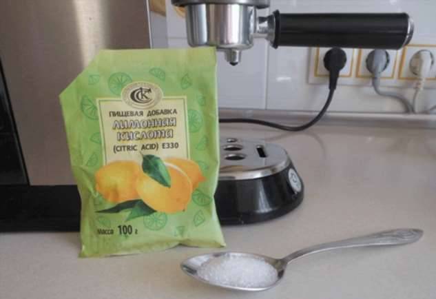 Как при помощи лимонной кислоты очистить кофеварку от известкового налета