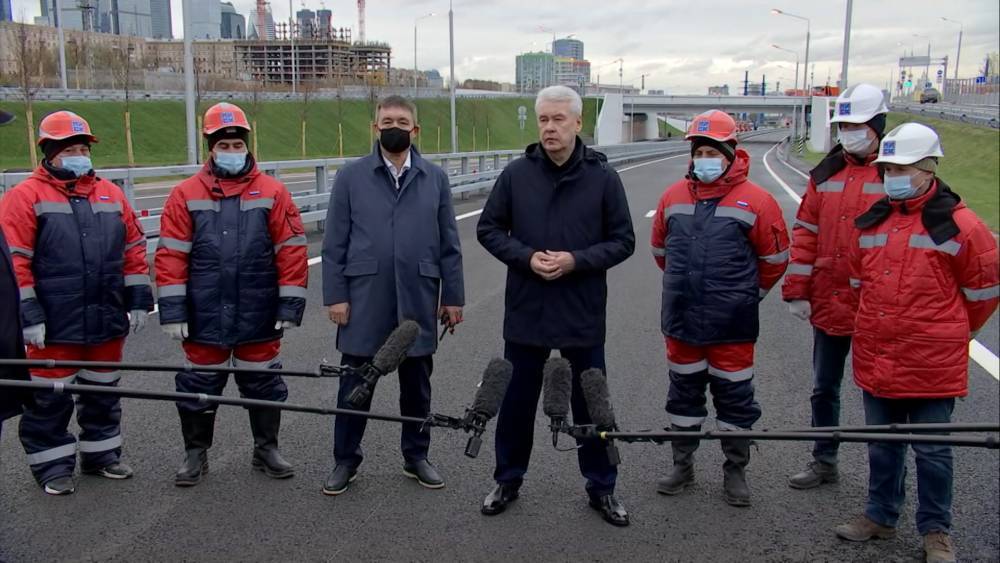Собянин открыл новую вылетную магистраль Москвы