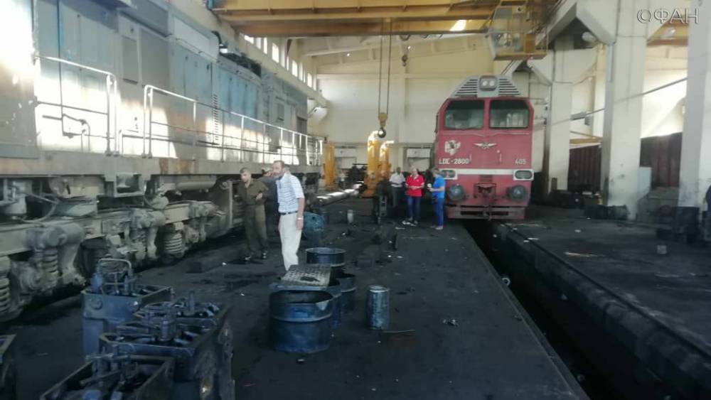 В сирийском Хомсе идет ремонт железнодорожных составов