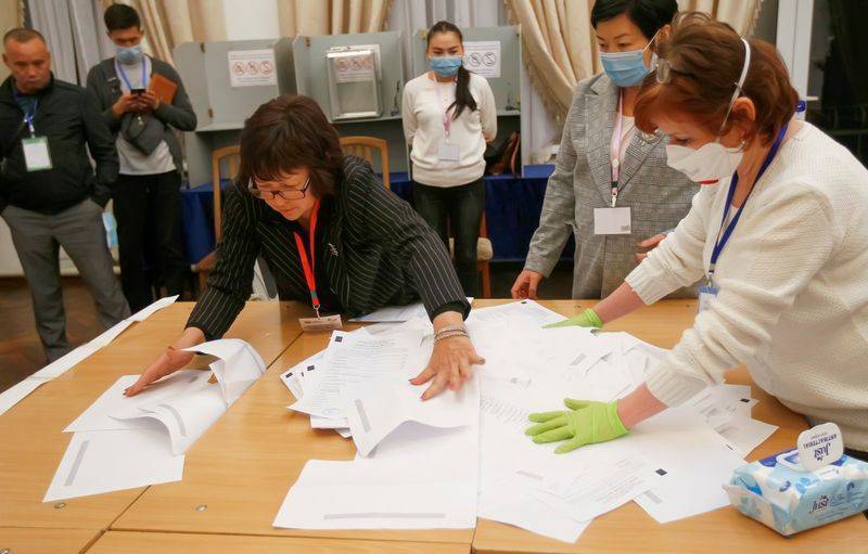 Партии элит получили большинство голосов на парламентских выборах в Киргизии
