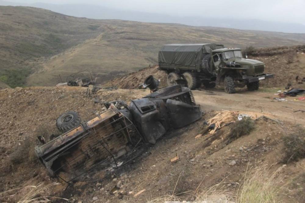 Армия Карабаха уничтожила один танк и две БМП