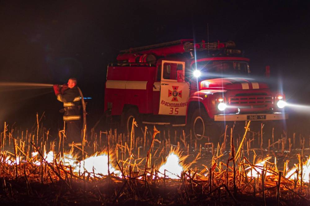 В Харьковской области произошел серьезный пожар на военном полигоне: огонь быстро перекинулся на лес (фото, видео)
