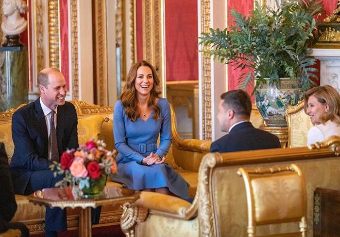Принц Уильям с супругой встретились с Владимиром Зеленским в Букингемском дворце