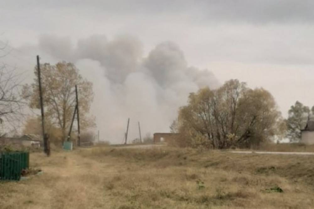 К тушению пожара в Рязанской области привлекли роботов-саперов