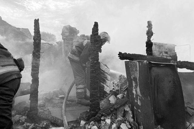 На Луганщине полностью выгорел населенный пункт Вороново