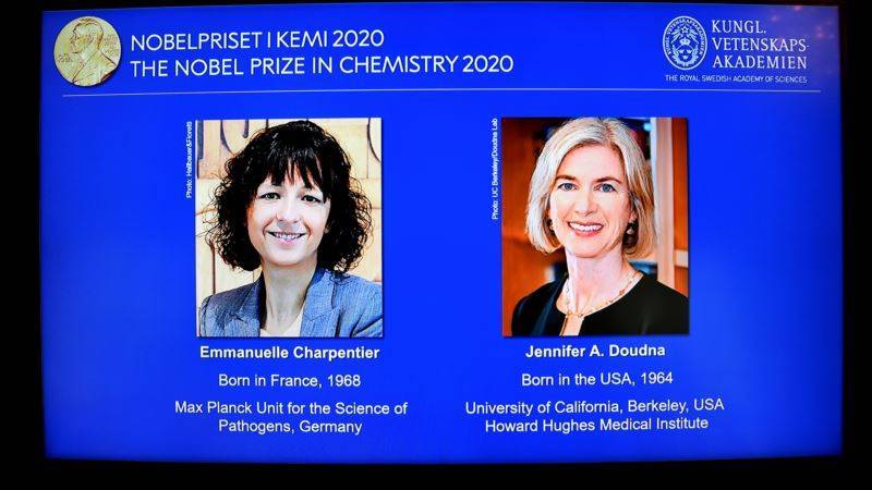 Нобелевскую премию по химии присудили двум женщинам-ученым за создание «генетических ножниц»