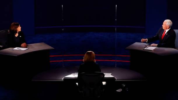 В США прошли дебаты кандидатов в вице-президенты республиканца Майка Пенса и демократки Камалы Харрис