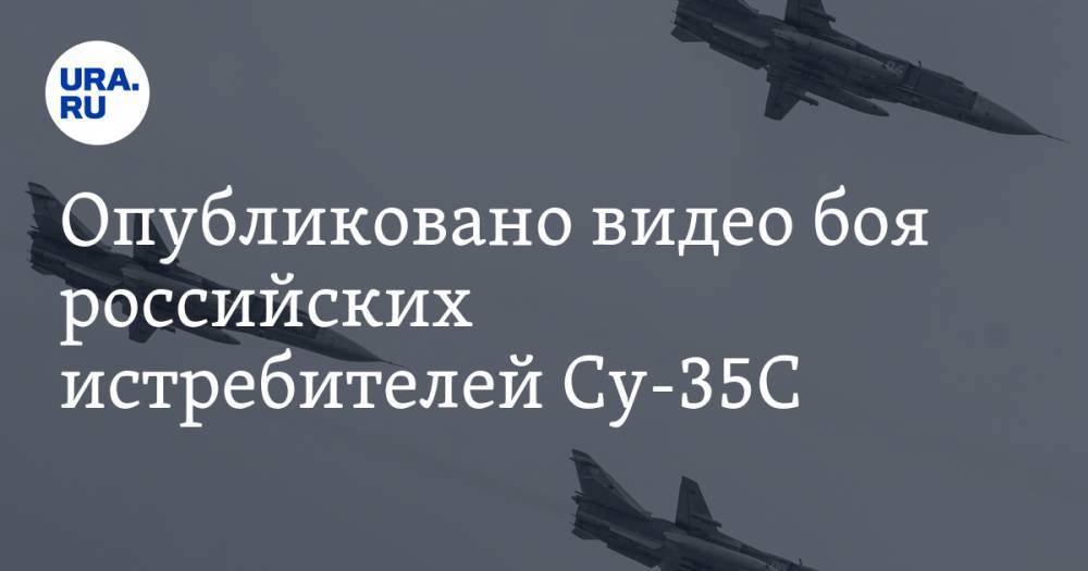 Опубликовано видео боя российских истребителей Су-35С