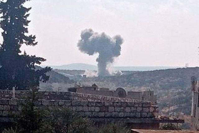 Российские штурмовики бомбят в Сирии турецкий блокпост