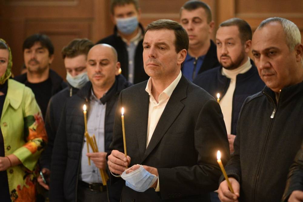 Николай Скорик вместе с командой Оппозиционной платформы - За жизнь помолился за благополучие и процветание Одессы