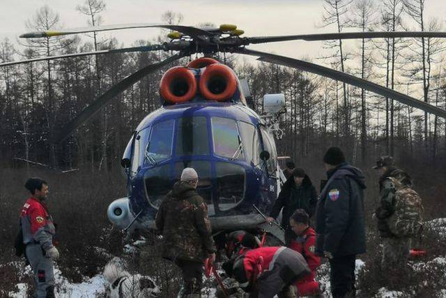 Пожилого охотника экстренно эвакуировали из тайги в Хабаровске