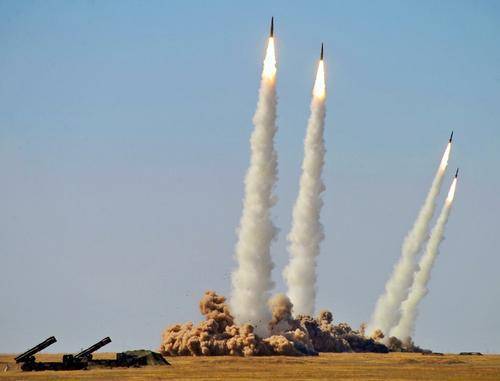 Запуск армянскими военными ракет «Смерч» по позициям Азербайджана попал на видео