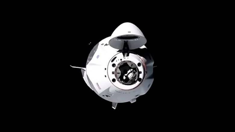 SpaceX отправила на МКС четырех астронавтов: впечатляющее фото
