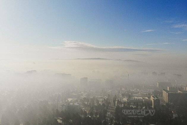 Минприроды предупредило о загрязнении воздуха в Чите 18-19 ноября