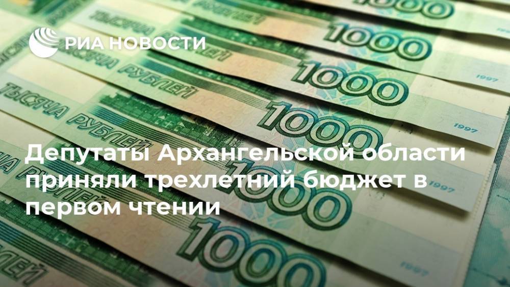 Депутаты Архангельской области приняли трехлетний бюджет в первом чтении
