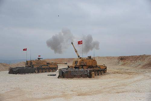 Турецкие войска атакуют курдов на севере Сирии