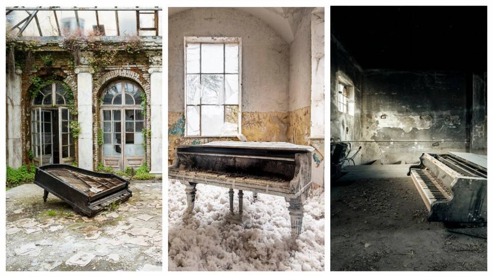 Фотограф и пианист 10 лет искал в Европе заброшенные фортепиано: 20 уникальных фото