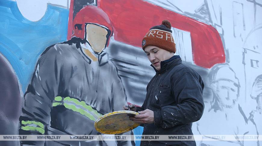 Масштабное тематическое граффити появится на стене управления МЧС в Гродно