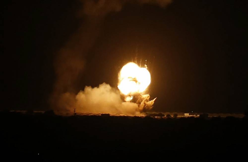 Израиль разнес объекты ХАМАС в секторе Газа после ракетного обстрела
