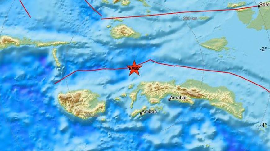 В Индонезии произошло землетрясение магнитудой 5,0