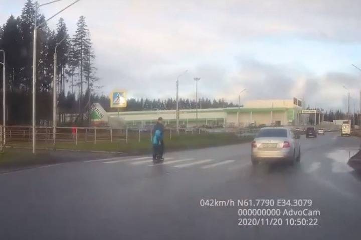 Лихача на «пешеходнике» оштрафовали в Петрозаводске