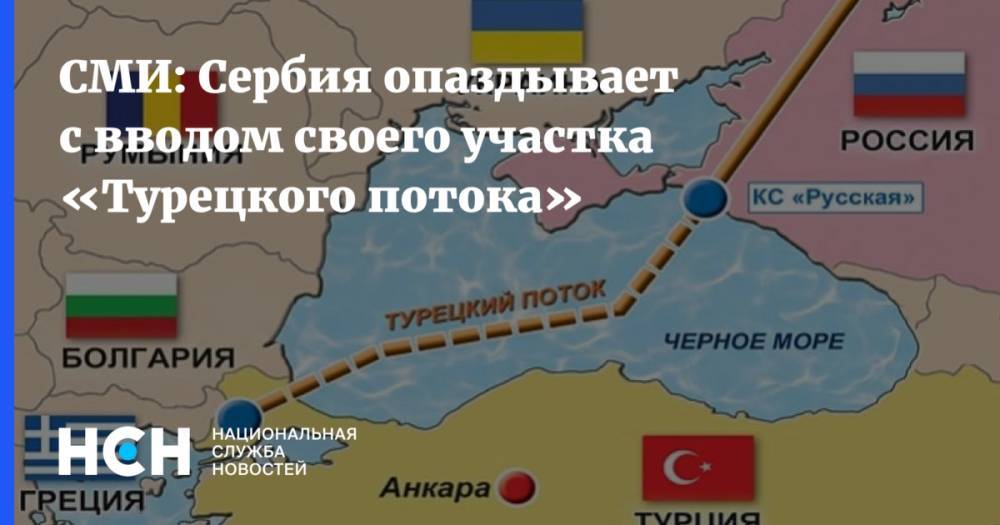 СМИ: Сербия опаздывает с вводом своего участка «Турецкого потока»