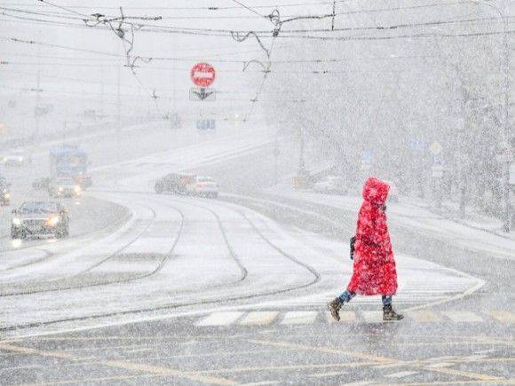 Москву ожидает мокрый снег