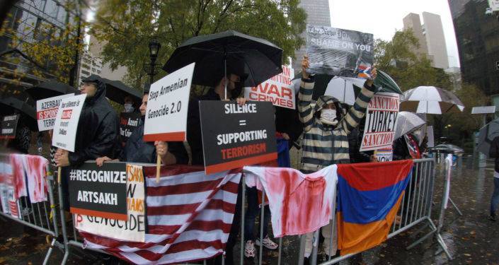 Армяне провели молчаливую акцию протеста перед офисами ООН в Вене, Женеве и Нью-Йорке
