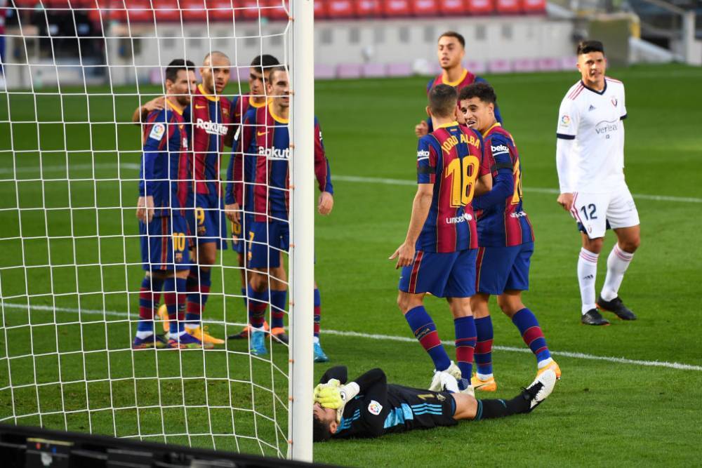 Барселона - Осасуна 4:0 видео голов и обзор матча чемпионата Испании