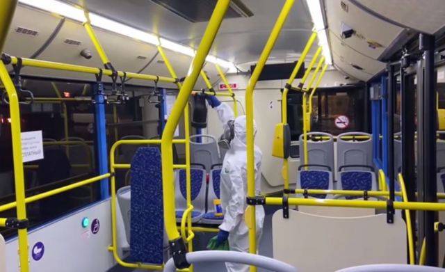Перевозчик из Санкт-Петербурга показал, как проходит санобработка автобусов в Новокузнецке