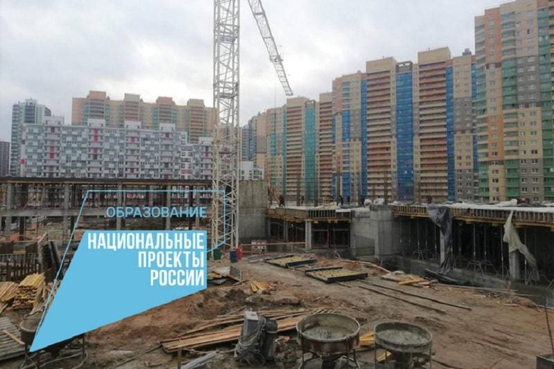 Новая школа в Кудрово строится с опережением графика