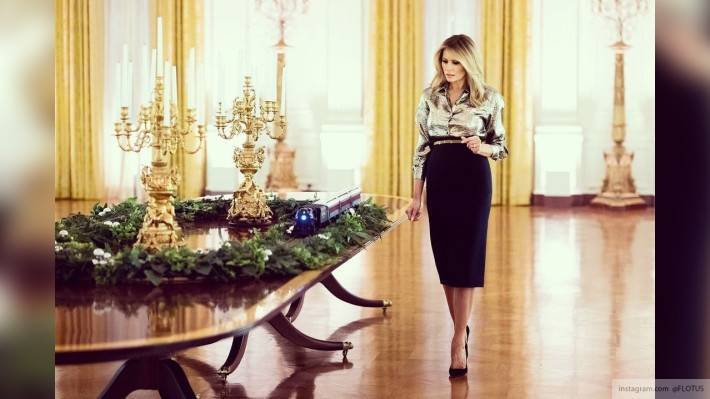 Мелания Трамп показала оформление Белого дома к Рождеству