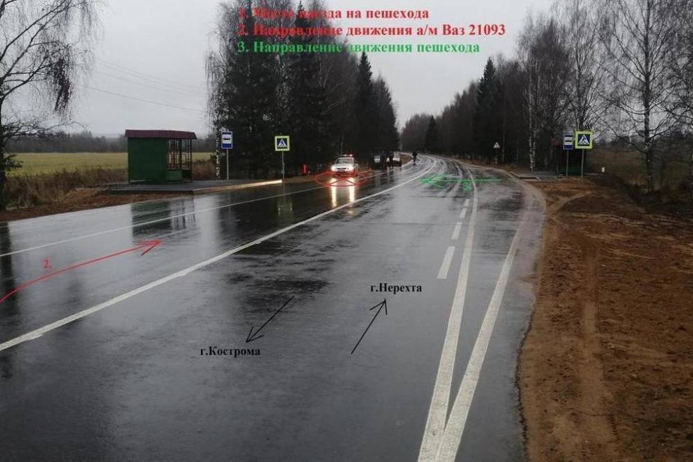 На шоссе Кострома-Нерехта произошло ДТП со смертельным исходом