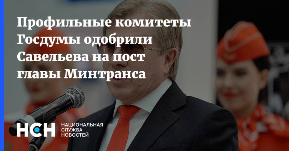 Профильные комитеты Госдумы одобрили Савельева на пост главы Минтранса