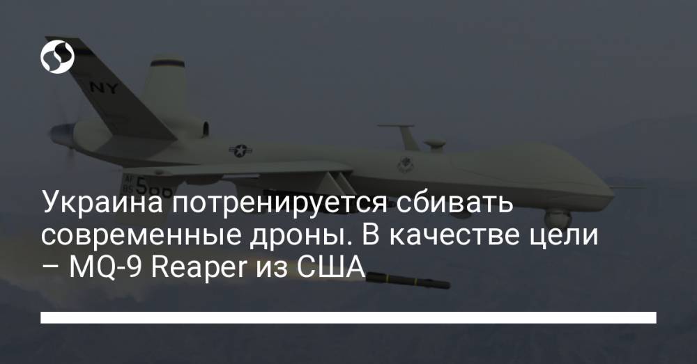 Украина потренируется сбивать современные дроны. В качестве цели – MQ-9 Reaper из США