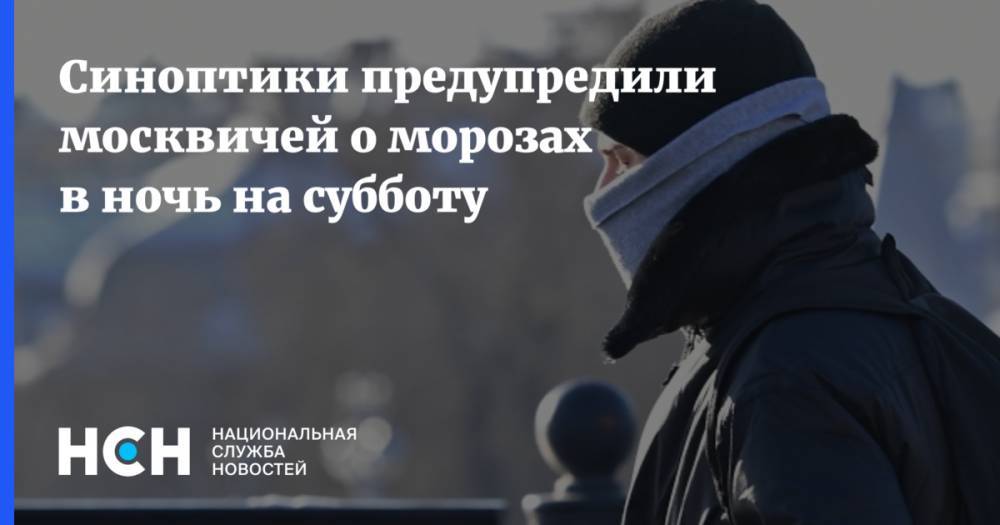 Синоптики предупредили москвичей о морозах в ночь на субботу
