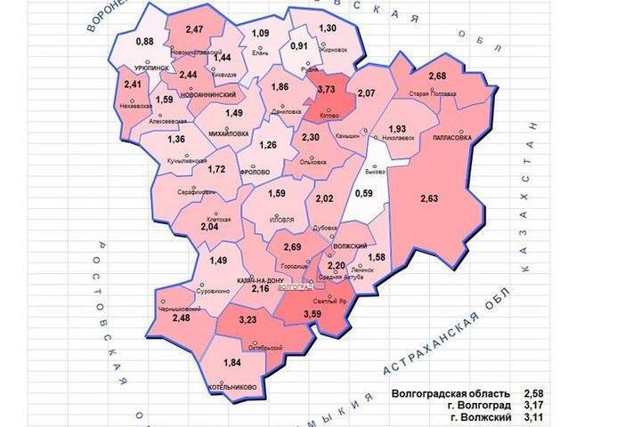 Озвучены районы Волгоградской области с низкой и высокой безработицей