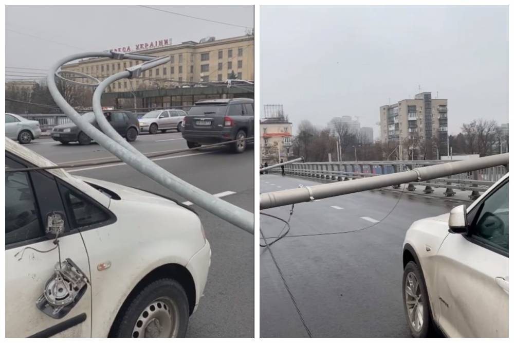 Шулявский мост снова "устал" после дорогого ремонта, движение парализовано: "столбы рухнули вниз и..."