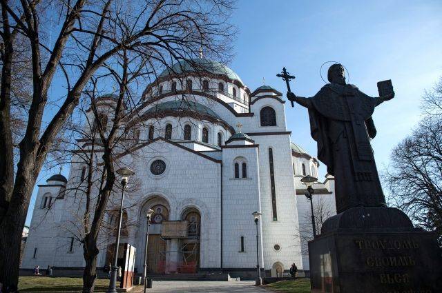 Путин поздравил Сербию с завершением мозаичного оформления храма св. Саввы