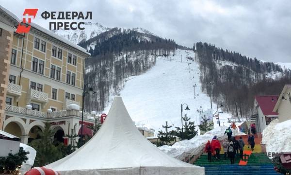 В Сочи отложили начало горнолыжного туристического сезона