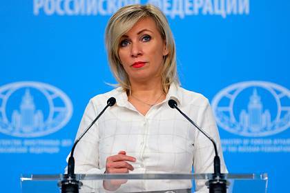 Захарова ответила азербайджанскому политику насчет российских миротворцев