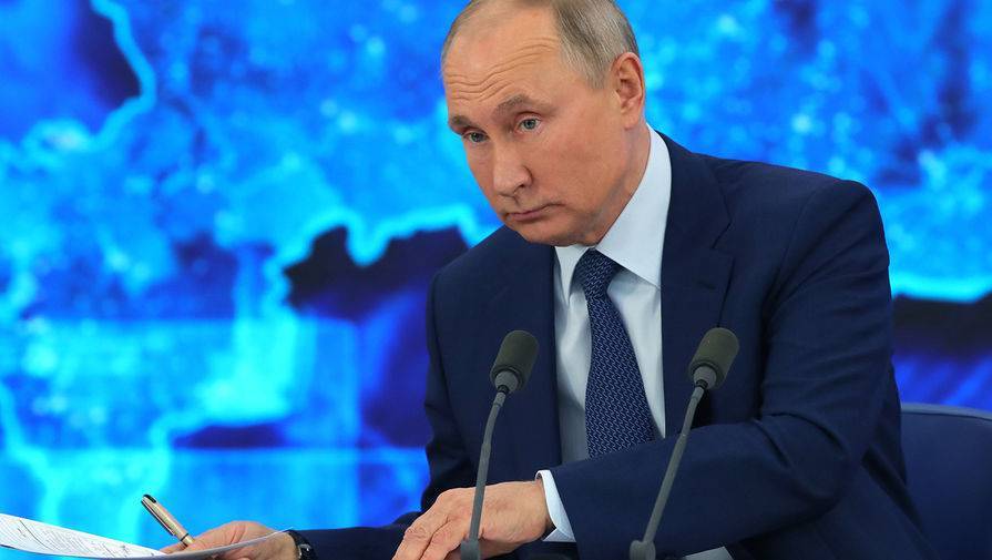 Путин призвал Запад передать официальное заключение по Навальному