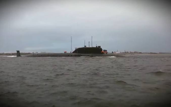 Атомная подводная лодка «Казань» провела стрельбы в Белом море
