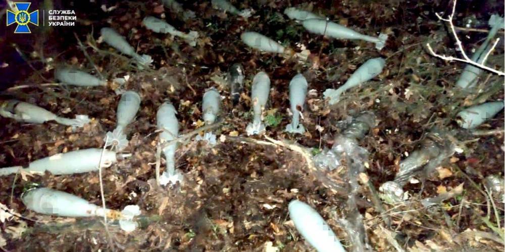 Возле стратегического госпредприятия в Запорожской области нашли десятки 120-мм снарядов