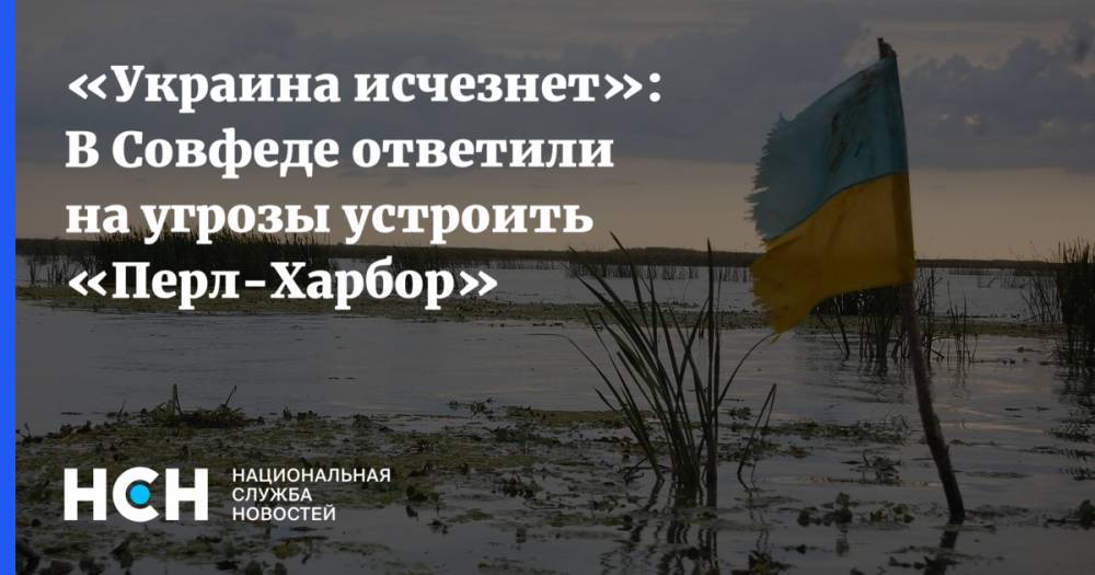 «Украина исчезнет»: В Совфеде ответили на угрозы устроить «Перл-Харбор»